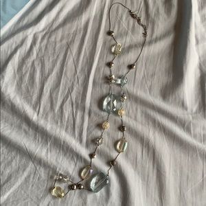 Beaded long necklace